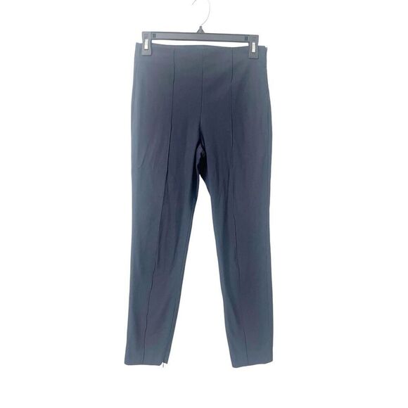 Theory Navy Blue Pleated Mid Rise Ankle Pants Side Zipper Size 2 - Picture 1 of 6